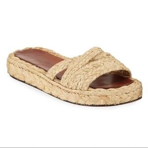 Clergie Raffia Slides Sz 38